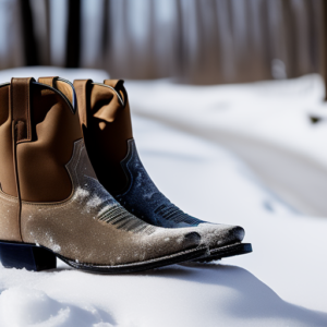 Can I wear cowboy boots in the snow and ice?