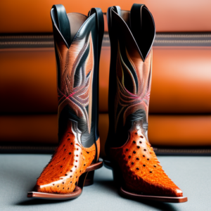 Full Quill ostrich cowboy boot