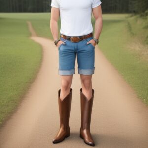 can you wear cowboy boots and shorts
