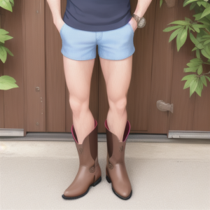 can you wear cowboy boots with shorts
