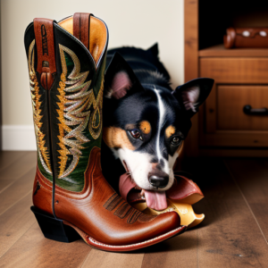 how do you fix chewed leather boots