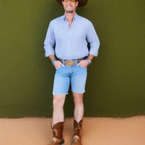 is it ok for men to wear cowboy boots with shorts