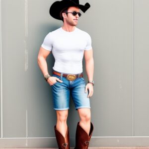 is it ok to wear cowboy boots with shorts
