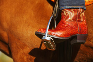 Levi's 501 with cowboy boots