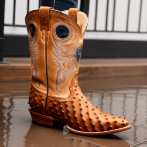 what does rain do to ostrich leather boots?