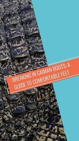 are caiman boots stiff?