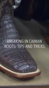 are caiman boots stiff?