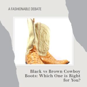 brown vs black cowboy boots