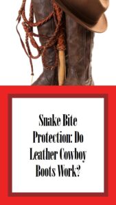 can a snake bite through a cowboy boot?