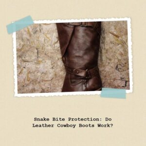 can cowboy boots stop snake bites?