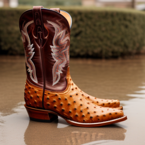 get water stains out of ostrich leather boots