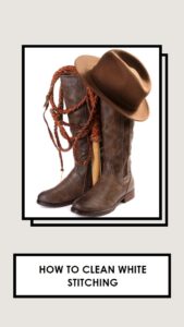 how do you whiten cowboy boot stitching?