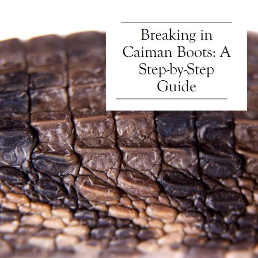 how to break in caiman boots?