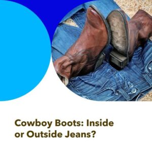 tuck jeans into boots or not
