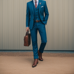 do people wear cowboy boots with suits?