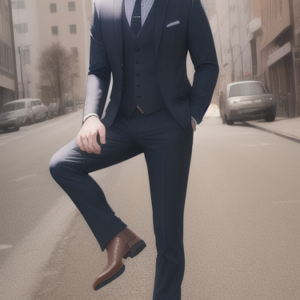 how should suit pants fit with cowboy boots?