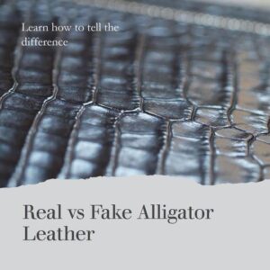 how can you tell if alligator leather is real?